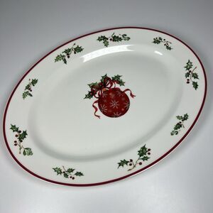 Christopher Radko Traditions " HOLIDAY CELEBRATIONS" 14 1/4" Oval Platter